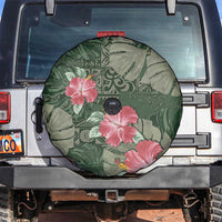 Hawaii Spare Tire Cover Green Polynesian Monstera Patterns DT05 Green - Polynesian Pride
