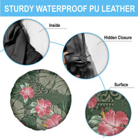 Hawaii Spare Tire Cover Green Polynesian Monstera Patterns DT05 - Polynesian Pride