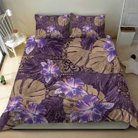 Hawaii Bedding Set Purple Polynesian Monstera Patterns DT05 - Polynesian Pride