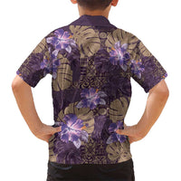 Hawaii Hawaiian Shirt Purple Polynesian Monstera Patterns DT05 - Polynesian Pride
