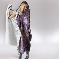 Hawaii Hooded Blanket Purple Polynesian Monstera Patterns DT05 - Polynesian Pride