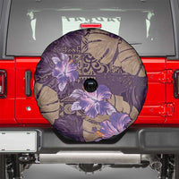 Hawaii Spare Tire Cover Purple Polynesian Monstera Patterns DT05 - Polynesian Pride