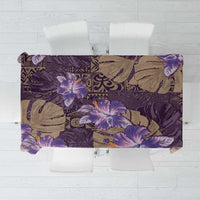 Hawaii Tablecloth Purple Polynesian Monstera Patterns DT05 Purple - Polynesian Pride