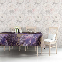 Hawaii Tablecloth Purple Polynesian Monstera Patterns DT05 - Polynesian Pride