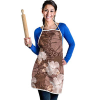 Hawaii Apron Brown Polynesian Monstera Patterns DT05 - Polynesian Pride