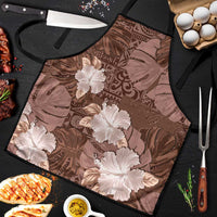 Hawaii Apron Brown Polynesian Monstera Patterns DT05 Brown - Polynesian Pride