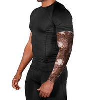 Hawaii Arm Sleeves Brown Polynesian Monstera Patterns DT05 - Polynesian Pride