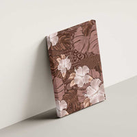 Hawaii Canvas Wall Art Brown Polynesian Monstera Patterns DT05 - Polynesian Pride