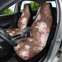 Hawaii Car Seat Cover Brown Polynesian Monstera Patterns DT05 - Polynesian Pride