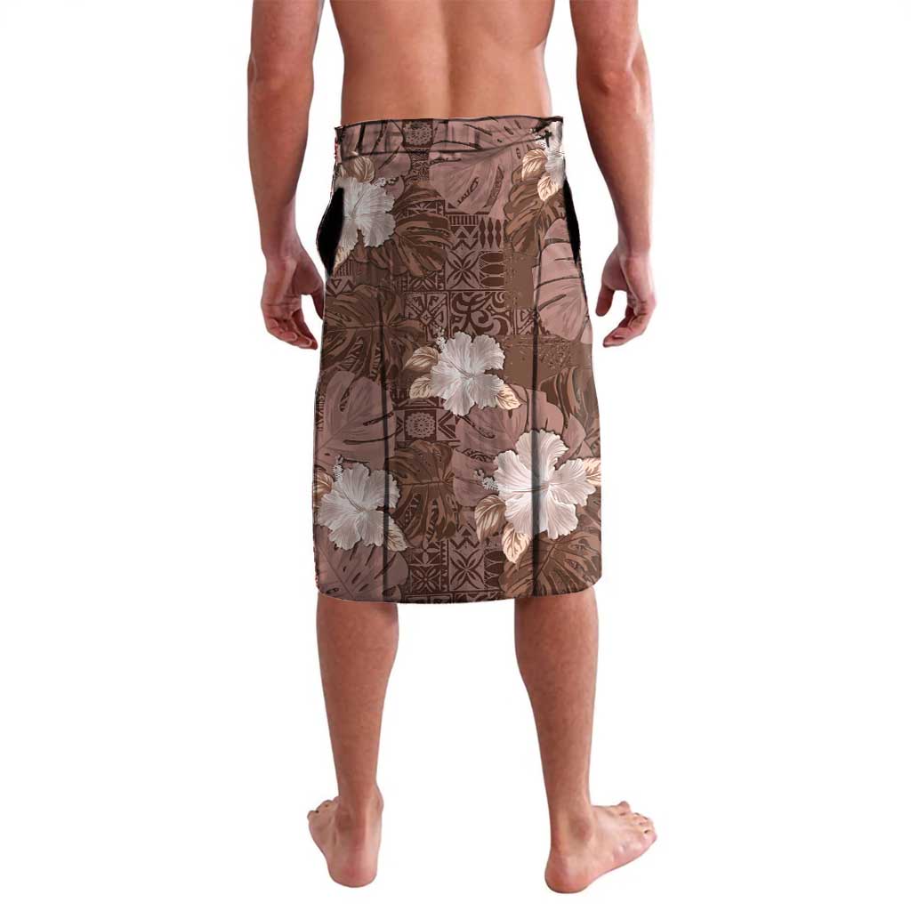 Hawaii Lavalava Brown Polynesian Monstera Patterns DT05 - Polynesian Pride
