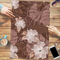 Hawaii Puzzle Brown Polynesian Monstera Patterns DT05 Brown - Polynesian Pride