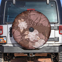 Hawaii Spare Tire Cover Brown Polynesian Monstera Patterns DT05 Brown - Polynesian Pride