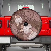 Hawaii Spare Tire Cover Brown Polynesian Monstera Patterns DT05 - Polynesian Pride