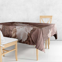 Hawaii Tablecloth Brown Polynesian Monstera Patterns DT05 - Polynesian Pride