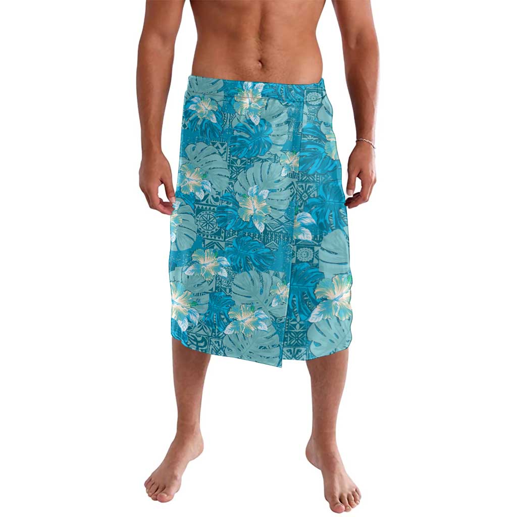 Hawaii Lavalava Teal Polynesian Monstera Patterns DT05 Teal - Polynesian Pride