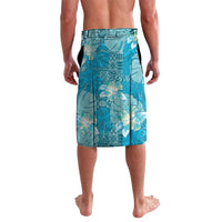Hawaii Lavalava Teal Polynesian Monstera Patterns DT05 - Polynesian Pride