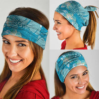 Hawaii Neck Gaiter Teal Polynesian Monstera Patterns DT05 - Polynesian Pride