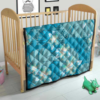Hawaii Quilt Teal Polynesian Monstera Patterns DT05 - Polynesian Pride