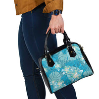 Hawaii Shoulder Handbag Teal Polynesian Monstera Patterns DT05 - Polynesian Pride
