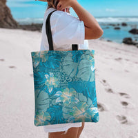 Hawaii Tote Bag Teal Polynesian Monstera Patterns DT05 - Polynesian Pride