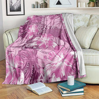 Hawaii Blanket Magenta Polynesian Monstera Patterns DT05 Magenta - Polynesian Pride