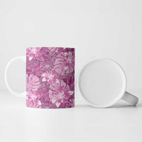 Hawaii Ceramic Mug Magenta Polynesian Monstera Patterns DT05 - Polynesian Pride