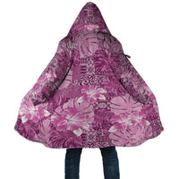 Hawaii Cloak Magenta Polynesian Monstera Patterns DT05 Unisex Magenta - Polynesian Pride