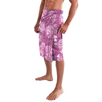 Hawaii Lavalava Magenta Polynesian Monstera Patterns DT05 - Polynesian Pride
