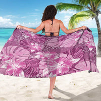 Hawaii Sarong Magenta Polynesian Monstera Patterns DT05 - Polynesian Pride