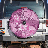 Hawaii Spare Tire Cover Magenta Polynesian Monstera Patterns DT05 Magenta - Polynesian Pride