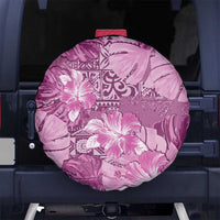 Hawaii Spare Tire Cover Magenta Polynesian Monstera Patterns DT05 No hole Magenta - Polynesian Pride
