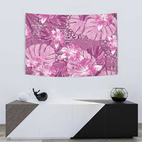 Hawaii Tapestry Magenta Polynesian Monstera Patterns DT05 - Polynesian Pride