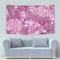 Hawaii Tapestry Magenta Polynesian Monstera Patterns DT05 - Polynesian Pride
