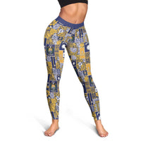 Ekamawir omo Nauru Leggings Pacific Patchwork Xmas Vibes LT9 - Polynesian Pride