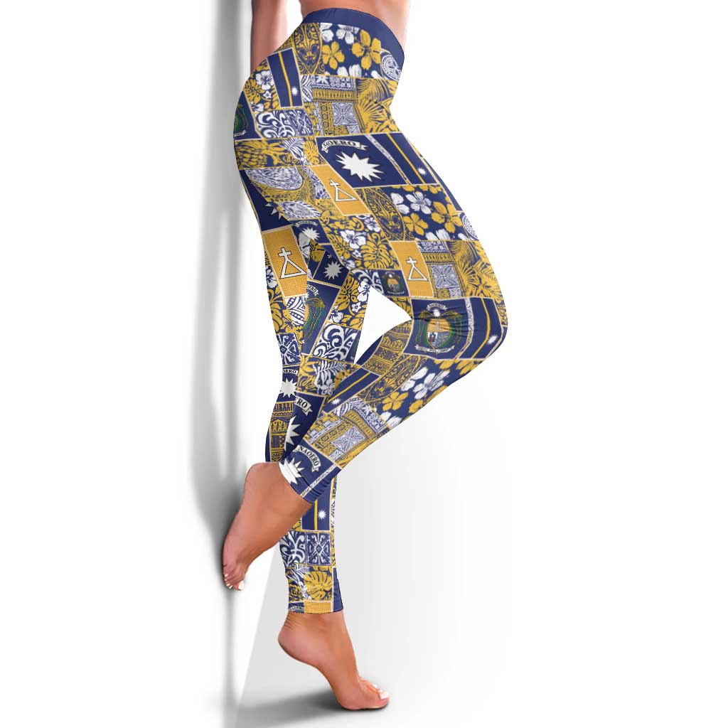 Ekamawir omo Nauru Leggings Pacific Patchwork Xmas Vibes LT9 - Polynesian Pride