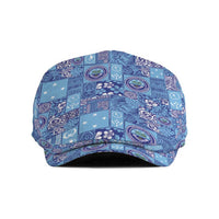 Federated States of Micronesia Merry Christmas Jeff Hat Pacific Patchwork Xmas Vibes LT9 Blue - Polynesian Pride