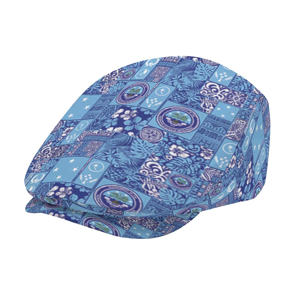 Federated States of Micronesia Merry Christmas Jeff Hat Pacific Patchwork Xmas Vibes LT9 - Polynesian Pride