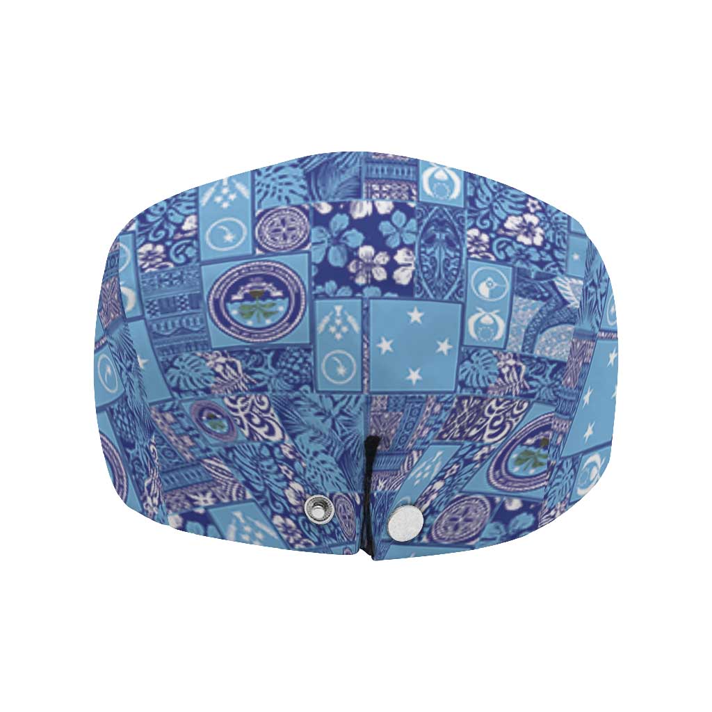Federated States of Micronesia Merry Christmas Jeff Hat Pacific Patchwork Xmas Vibes LT9 - Polynesian Pride