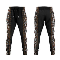 Fiji Bati Jogger Pants Masi-inspired Tapa Pattern