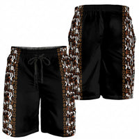 Fiji Bati Shorts for Men Masi-inspired Tapa Pattern LT9 - Polynesian Pride