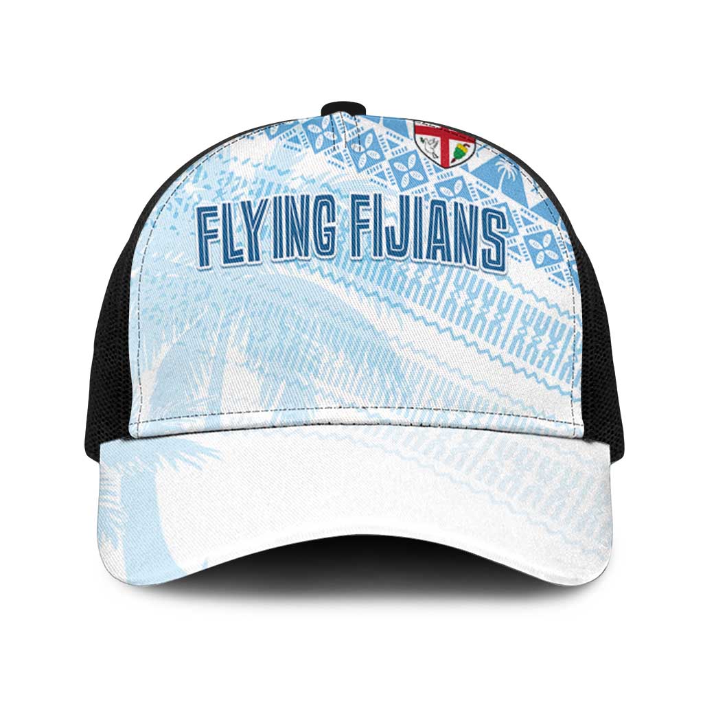 Fiji Rugby Kaiviti Masi Baseball Net Cap Turquoise LT7 One Size Black Turquoise - Polynesian Pride