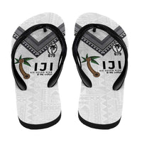 Fijian Rugby Flip Flops Six Seven Nine to The World - Tapa Pattern