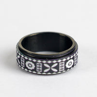 Fiji Tapa Spinner Ring - Polynesian Pride