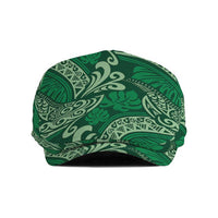 Forest Green Monstera Jeff Hat Polynesian Tribal Pattern LT01 Green - Polynesian Pride