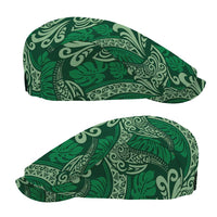 Forest Green Monstera Jeff Hat Polynesian Tribal Pattern LT01 - Polynesian Pride