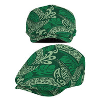 Forest Green Monstera Jeff Hat Polynesian Tribal Pattern LT01 - Polynesian Pride