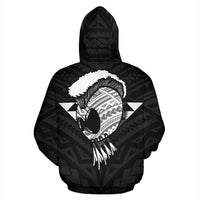 Hawaii Helmet Polynesian Kanaka Warrior Hoodie - Polynesian Pride