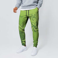 Green Gradient Polynesia Jogger Pants Hawaiian Tribal Hammerhead Shark Tattoo LT14 - Polynesian Pride