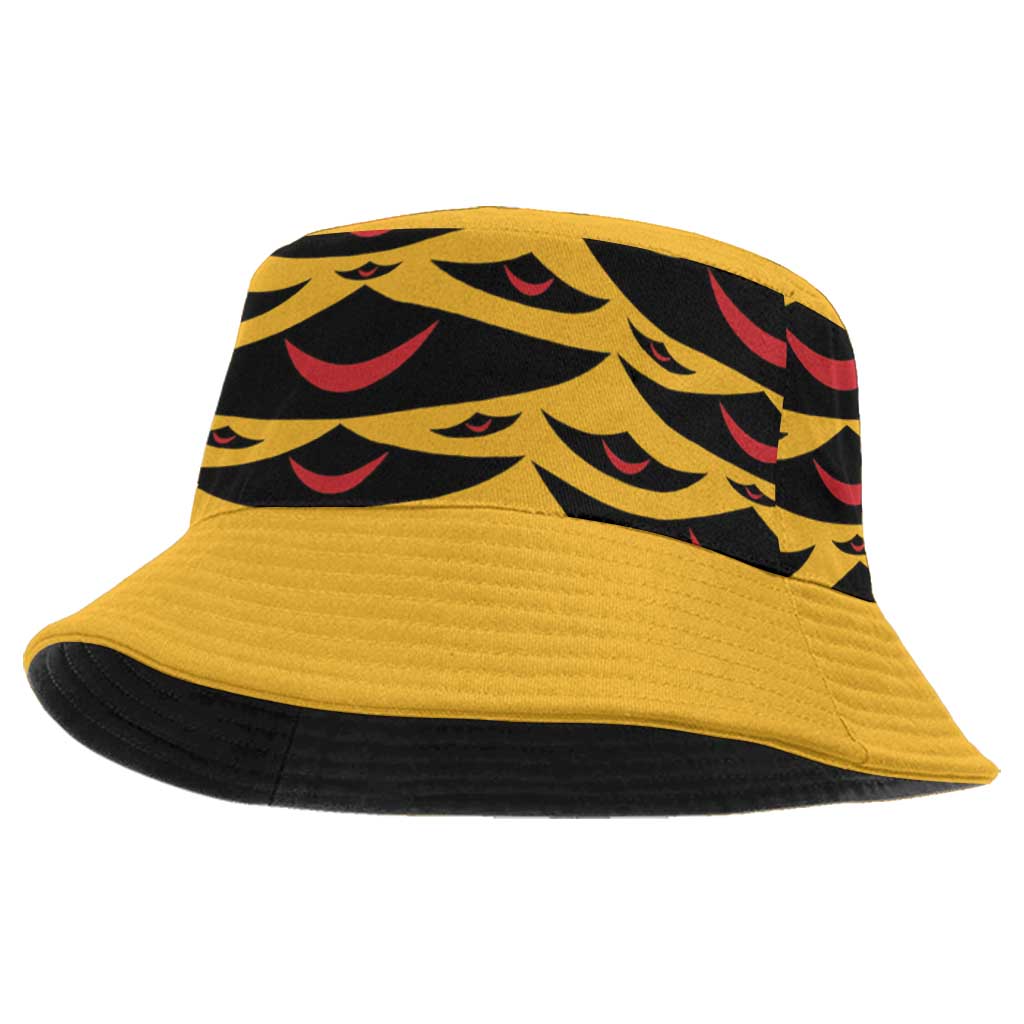 Hawaii Ahu Ula Inspired Bucket Hat Yellow Version