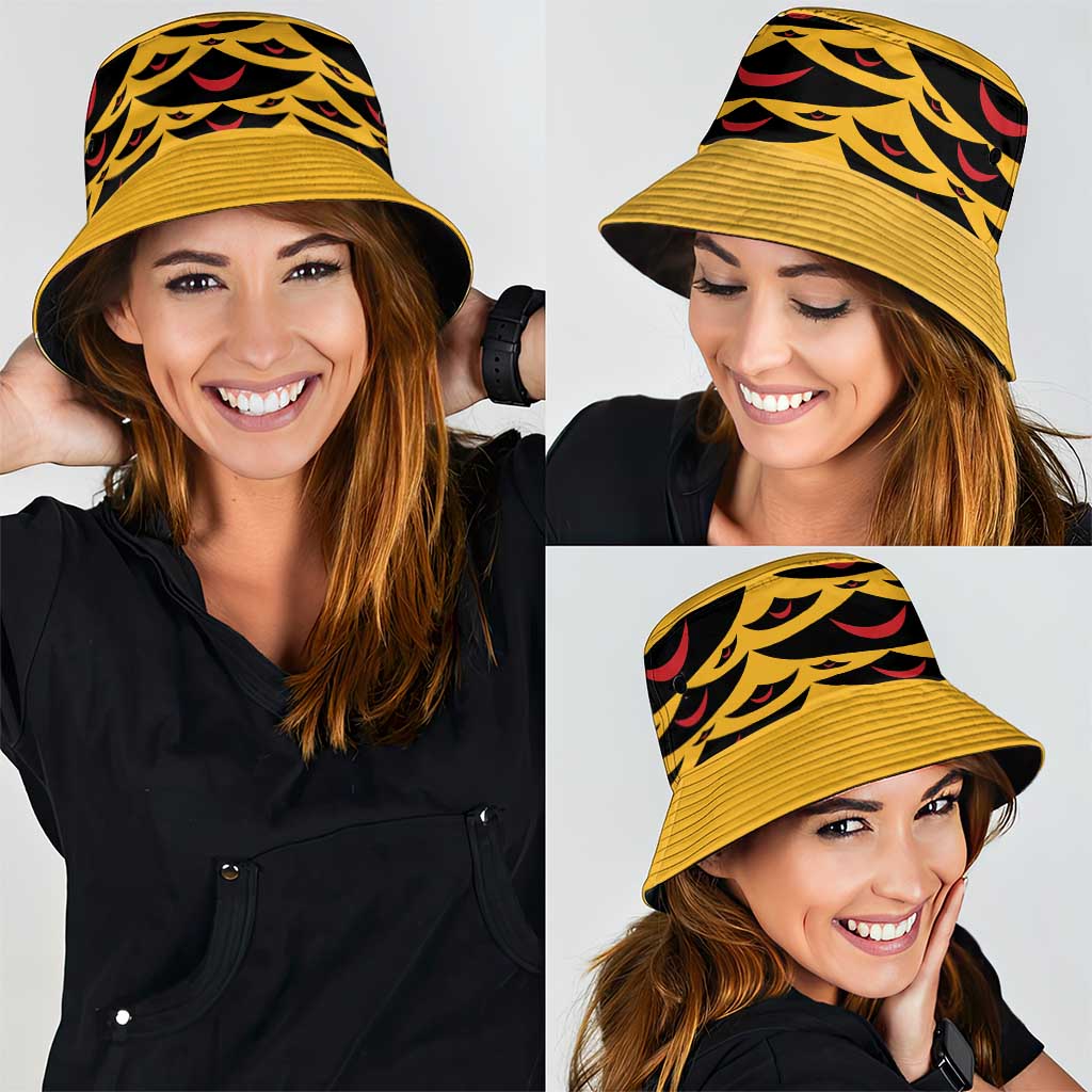 Hawaii Ahu Ula Inspired Bucket Hat Yellow Version
